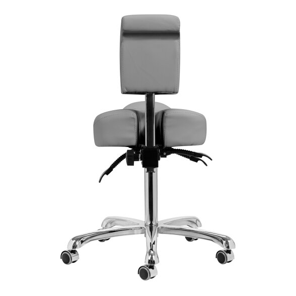 Giovanni 1005 ergonomiška podologinė meistro kėdutė, pilka 2 Giovanni 1005 ergonomiška podologinė meistro kėdutė, pilka 2
