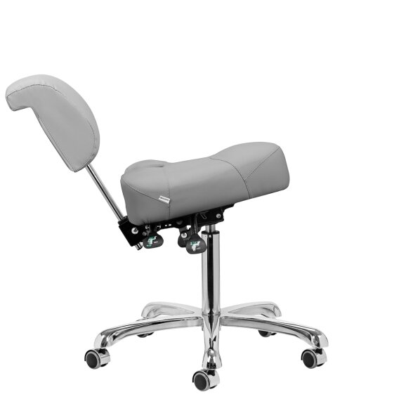 Giovanni 1005 ergonomiška podologinė meistro kėdutė, pilka 5 Giovanni 1005 ergonomiška podologinė meistro kėdutė, pilka 5