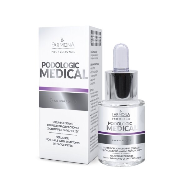 „Farmona Podologic Medical“ aliejinis serumas nagų su onicholizės požymiais priežiūrai, 15 ml „Farmona Podologic Medical“ aliejinis serumas nagų su onicholizės požymiais priežiūrai, 15 ml