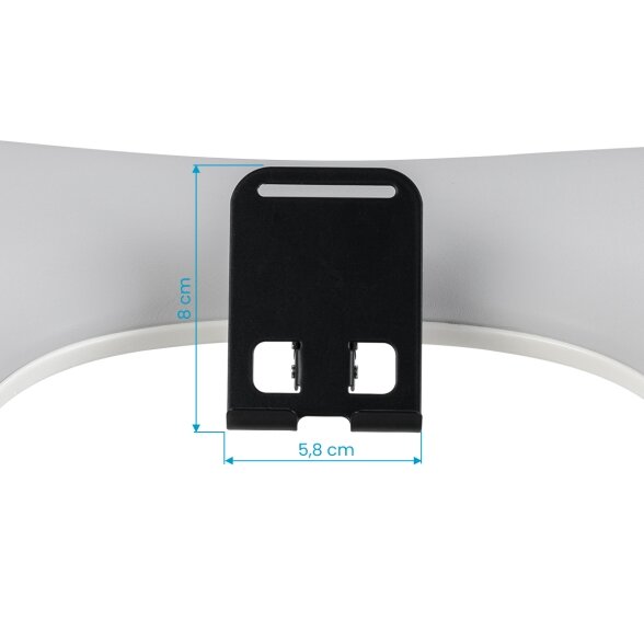 Gray manicure armrest "MOMO Croissant" with phone holder 8 Gray manicure armrest "MOMO Croissant" with phone holder 8