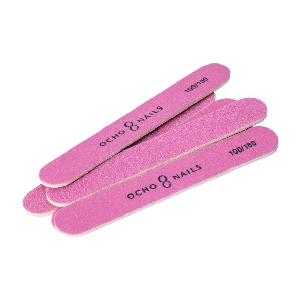 Ocho Nails mini nail files 100/180, 50 pcs. Ocho Nails mini nail files 100/180, 50 pcs.