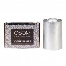 Aliuminio folija plaukų dažymui OSOM Sparkle And Shine, 100 m.,12 cm pločio, 15 mikronų storio