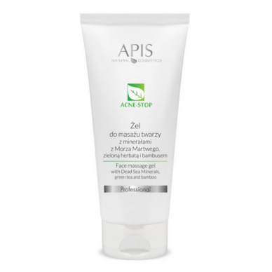 APIS Acne-stop glotninantis gelis riebiai odai (veido masažui), 200ml