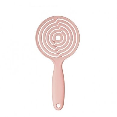 Apvalus šepetys OSOM Lollipop Pink, plaukų džiovinimui 2