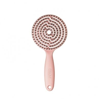 Apvalus šepetys OSOM Lollipop Pink, plaukų džiovinimui 1