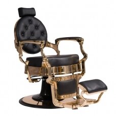 Barber salono kėdė BUZZ GOLD MUDI Weelko (Ispanija), juoda-aukso sp.