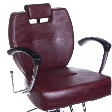 Barberio krėslas BH-3208, bordo sp.