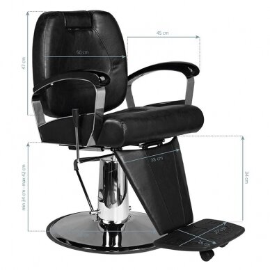 Barberio krėslas SM101, juodos sp. 6
