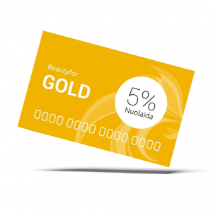 Beautyfor 5% GOLD kliento nuolaidų kortelė