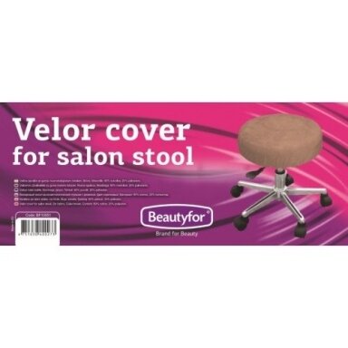 Beautyfor veliūrinis užvalkalėlis meistro kėdutei, rudos sp. Beautyfor veliūrinis užvalkalėlis meistro kėdutei, rudos sp.