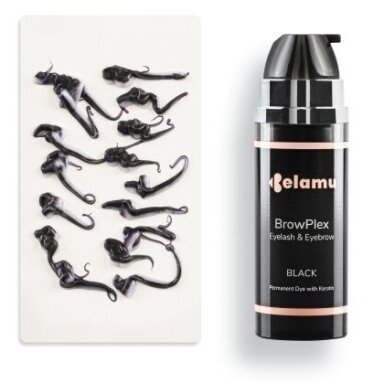 Belamu BrowPlex antakių ir blakstienų dažai su oksidantu BLACK 30 ml