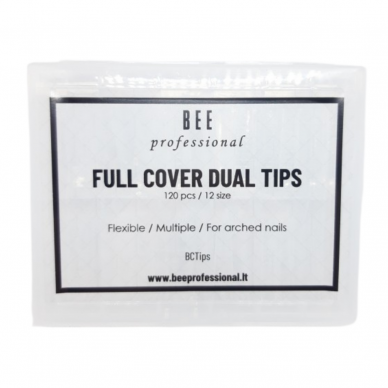 Bee Professional Full Cover Dual Tips/ Pilno dengimo viršutinės formelės
