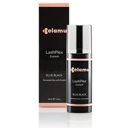 Belamu LashPlex blakstienų dažai su oksidantu BLUE BLACK 30 ml Belamu LashPlex blakstienų dažai su oksidantu BLUE BLACK 30 ml