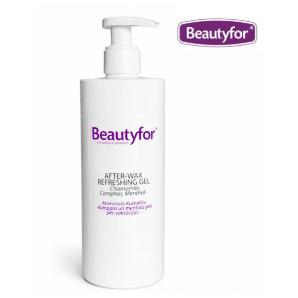 Beautyfor refreshing gel after depilation with chamomile, camphor and menthol extract, 500ml Beautyfor refreshing gel after depilation with chamomile, camphor and menthol extract, 500ml
