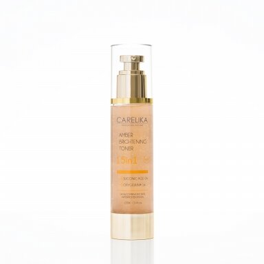 Carelika Amber skaistinantis veido tonikas 15 in 1 su 2% Gintaro rūgštimi, 100ml