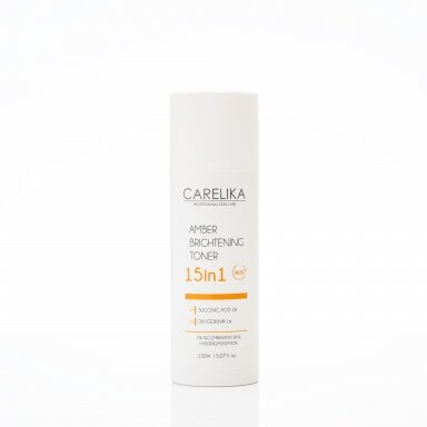 Carelika Amber skaistinantis veido tonikas 15 in 1 su 2% Gintaro rūgštimi, 150ml