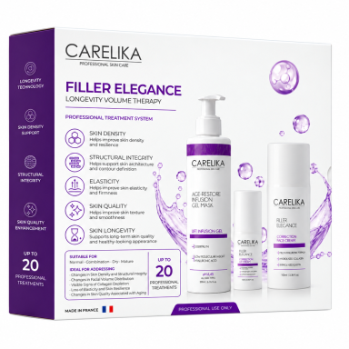 CARELIKA FILLER ELEGANCE rinkinys odos tankio, Ilgaamžiškumo terapija (20 procedūrų)