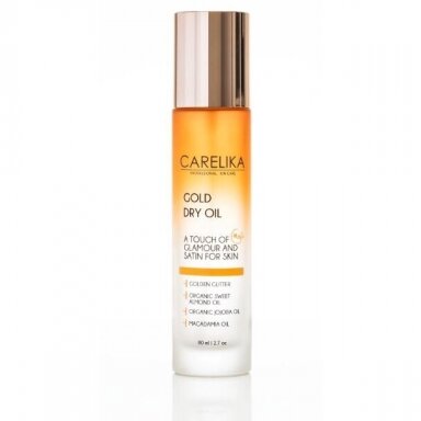 Carelika GOLD dry body and hair oil with Gold particles, 80ml