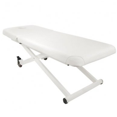 Dviejų dalių elektrinis masažo stalas 329D, baltos sp.