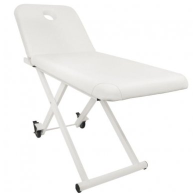 Dviejų dalių elektrinis masažo stalas 329D, baltos sp.