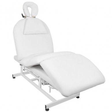 Elektrinis masažo stalas - lova AZZURRO 693A, 1 variklis, baltos sp.