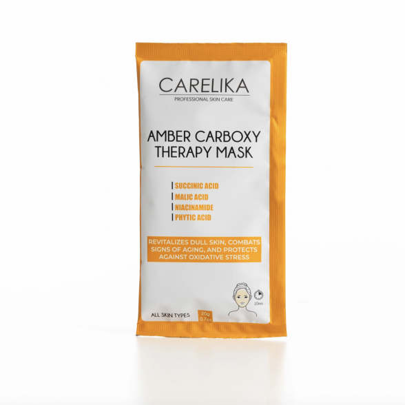 CARELIKA AMBER CARBOXY THERAPY FACE MASK, PRO SIZE, 20G CARELIKA AMBER CARBOXY THERAPY FACE MASK, PRO SIZE, 20G