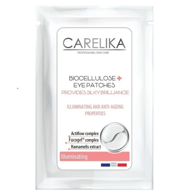 CARELIKA осветляющие кожу биоцеллюлозные патчи для глаз ILLUMINATING, EYE Patches CARELIKA осветляющие кожу биоцеллюлозные патчи для глаз ILLUMINATING, EYE Patches