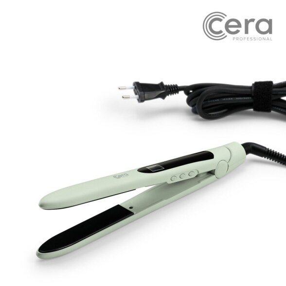 Cera Bullet Pastel Pink hair straightener (pastel green color) 1 Cera Bullet Pastel Pink hair straightener (pastel green color) 1