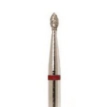 Deimantinis frezos antgalis Alyvuogė 254-031, smulkaus grit., raudona, 3,1mm
