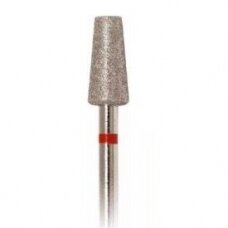 Deimantinis frezos antgalis Konuso formos 168-023, smulkaus gritumo, raudonas, 2,3mm
