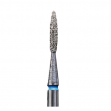 Deimantinis frezos antgalis Liepsnelė Apvali 244-016, vidutinis grit., mėlynas, 1,6mm
