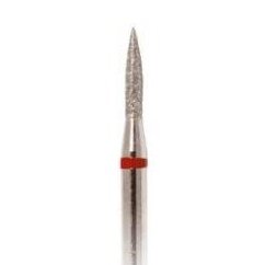 Deimantinis frezos antgalis Aštrus Cilindras 245-016, smulkus grit., raudonas 1,6mm