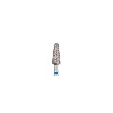 Deimantinis frezos antgalis, mėlynas, užapvalintas konusas, L-12.00mm, Ø4,5mm