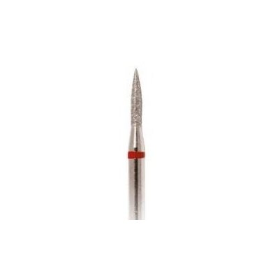 Deimantinis frezos antgalis Aštrus Cilindras 245-016, smulkus grit., raudonas 1,6mm