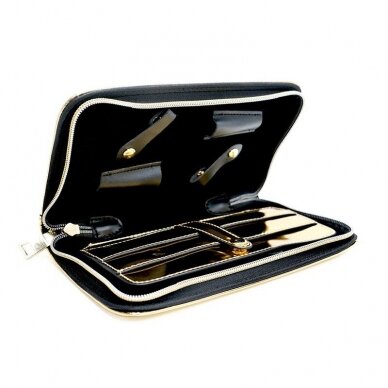 Dėklas žirklėms Osom Professional Gold Scissor, aukso sp, 4 žirklėms