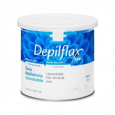 Depilflax azuleno vaškas skardinėje, 500 ml