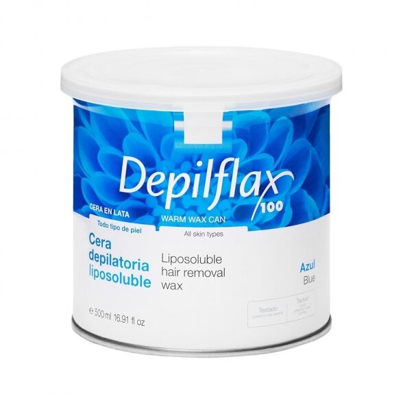 Азуленовый воск Depilflax в банке, 500 мл. Азуленовый воск Depilflax в банке, 500 мл.