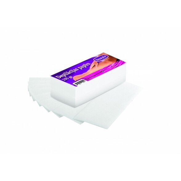 Depiliavimo popieriaus juostelės, 100 g, 100 vnt. Depiliavimo popieriaus juostelės, 100 g, 100 vnt.