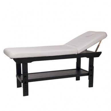 Dviejų dalių masažo lova Weelko CHOR, juoda-balta sp.