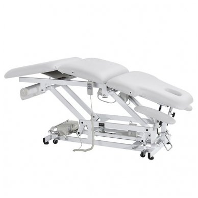 Elektrinis daugiafunkcinis masažo stalas Weelko Acrum, 3 varikliai, baltos sp.
