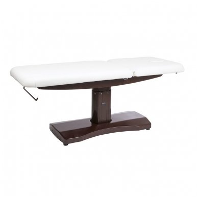 Elektrinis masažo stalas Weelko Trapp, 2 varikliai, balta/ruda sp. 1