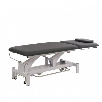 Elektrinis fizioterapijos, masažo stalas Weelko Torac, 2 dalių, 1 variklis, pilkos sp. 3