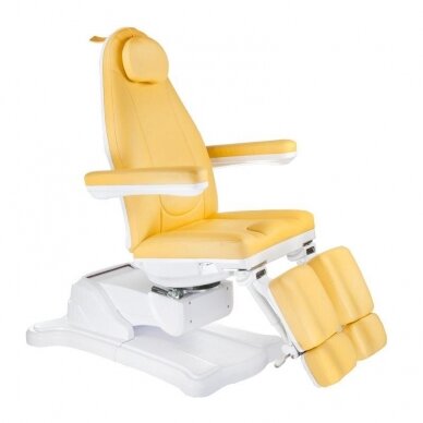 Elektrinis pedikiūro-kosmetologinis krėslas Mazaro BR-6672C, geltonas