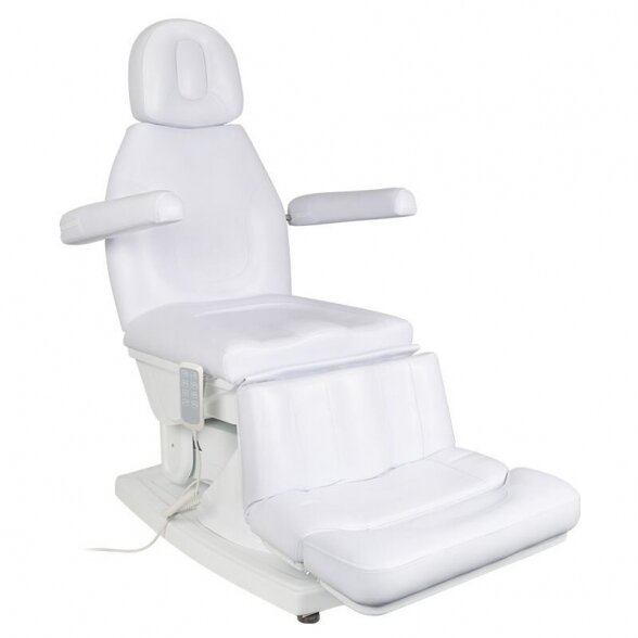 Electric cosmetology chair, white Electric cosmetology chair, white