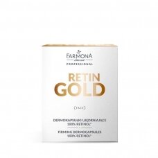 FARMONA RETIN GOLD stangrinančios dermakapsulės, 100% retinolis, 15 vnt.