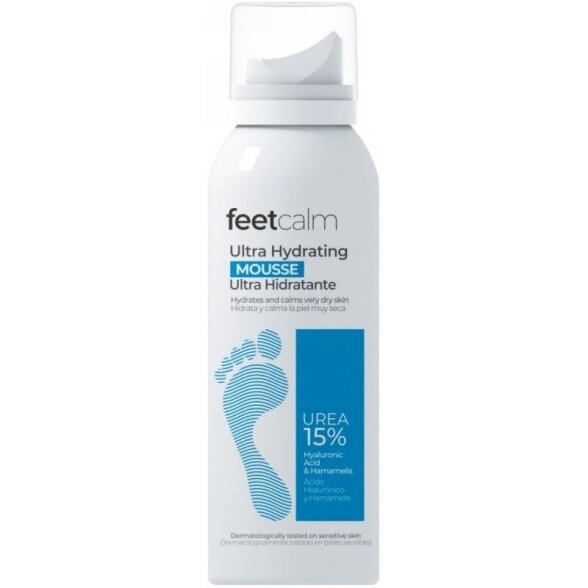 Feetcalm Putos pėdoms Ultra Hydrating Mousse FC0005, intensyviam drėkinimui, 125 ml Feetcalm Putos pėdoms Ultra Hydrating Mousse FC0005, intensyviam drėkinimui, 125 ml