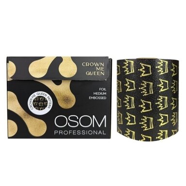 Hair coloring foil OSOM Crown Me Queen, rough, 120 mm x 100 m