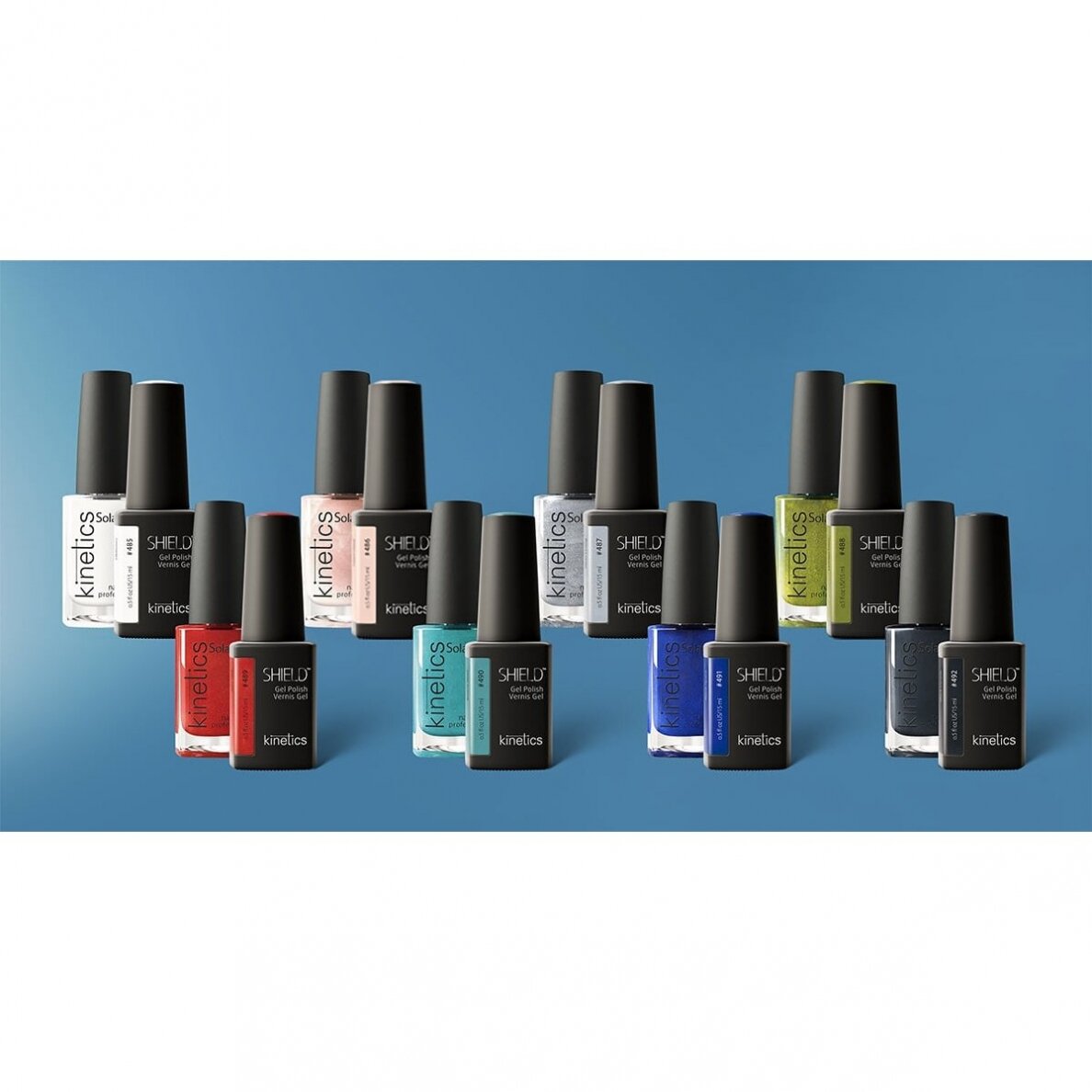 Gelinis nagų lakas Kinetics Shield Gel Polish #487 SILVER LINING, 15ml (A) 3 Gelinis nagų lakas Kinetics Shield Gel Polish #487 SILVER LINING, 15ml (A) 3