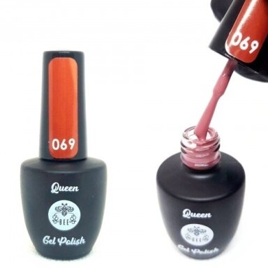 Gelinis nagų lakas Queen Bee Gel Polish, 069, 9ml