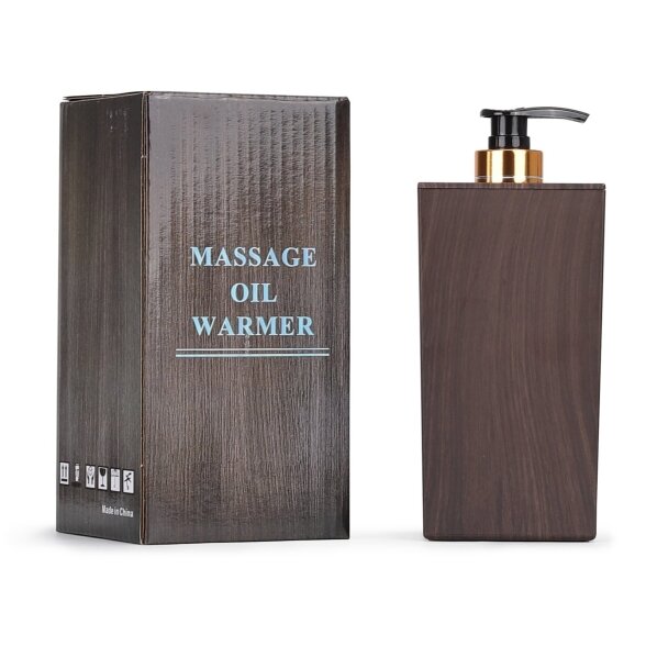 Habys oil heater with 300 ml PE bottle, dark brown 1